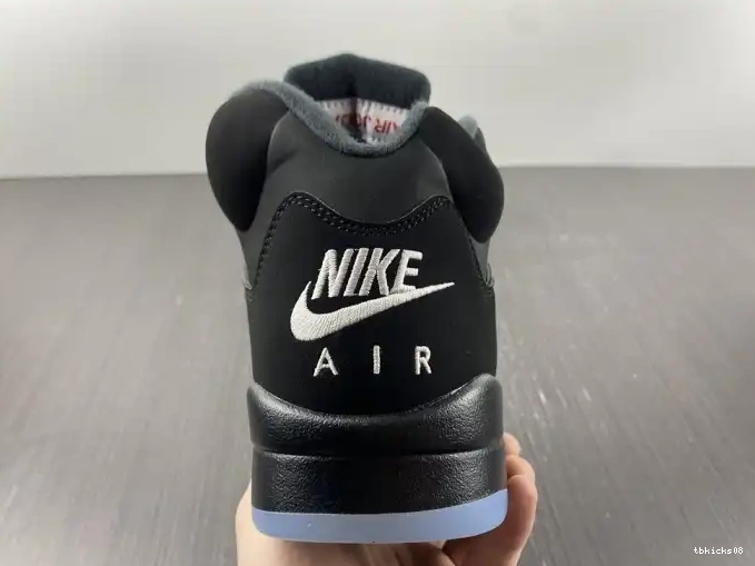 Cheap TBkick (2016) Metallic 5 Retro Black Jordan 845035-003 0503